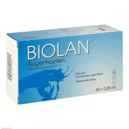 BIOLAN Oogdruppels enkelvoudige dosispipetten, 60X0,35 ml