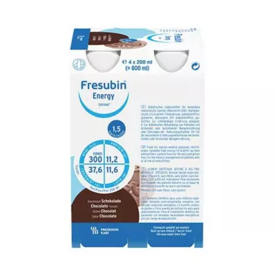 FRESUBIN ENERGY DRINK Chocolade drinkfles 6X4X200 ml FRESUBIN ENERGY DRINK Chocolade drinkfles 6X4X200 ml