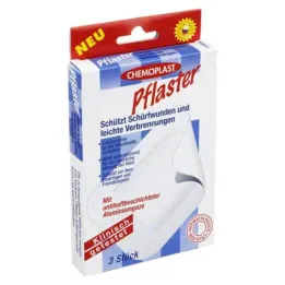 Pleisters met aluminium gaasschaafsel, 3 st