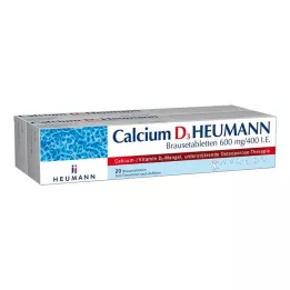 CALCIUM D3 Heumann bruistabletten 600 mg/400 I.E., 40 stuks