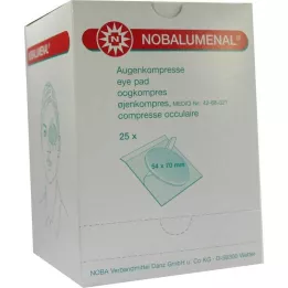 NOBALUMENAL Oogkompres 54x70 mm steriel, 25 stuks