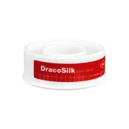 Dracosilk rolpleister 5m x 1,25 cm, 1 stuk