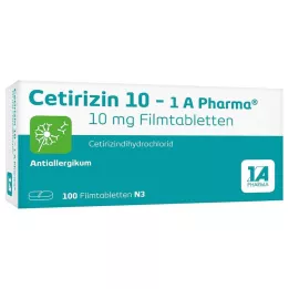 CETIRIZIN 10-1A Pharma filmomhulde tabletten, 100 stuks