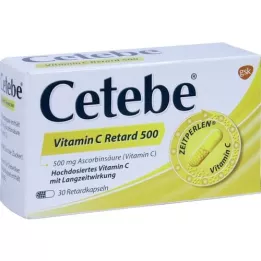 CETEBE Vitamine C Retard -capsules 500 mg, 30 st