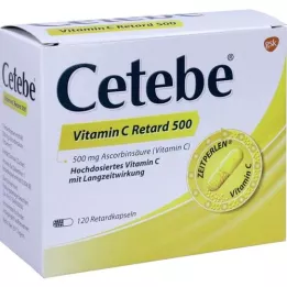 CETEBE Vitamine C Retard -capsules 500 mg, 120 st