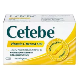 CETEBE Vitamine C capsules met vertraagde afgifte 500 mg, 120 stuks