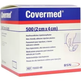 COVERMED Injectiepleister 2x4 cm, 500 st