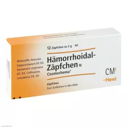 HÄMORRHOIDAL Zetpillen N Cosmochema, 12 stuks