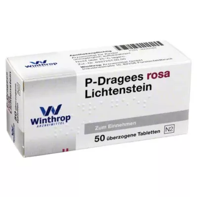 P DRAGEES roze, 50 stuks P DRAGEES roze, 50 stuks
