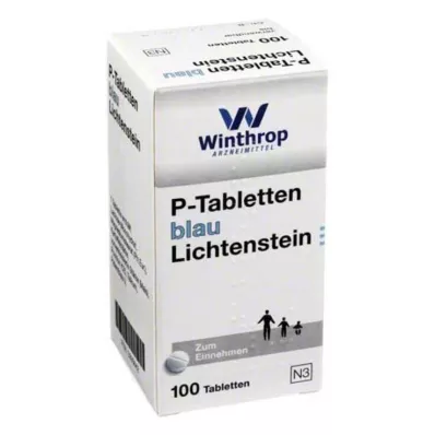 P TABLETTEN blauw 8 mm spoed, 100 stuks