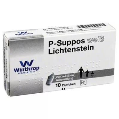 P Onderstel. wit, 10 stuks
