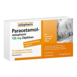 PARACETAMOL-ratiopharm 125 mg zetpillen, 10 stuks