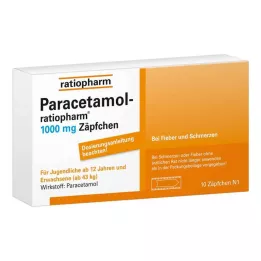 PARACETAMOL-ratiopharm 1000 mg zetpillen, 10 stuks