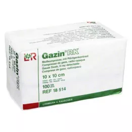 GAZIN Gaaskompres 10x10 cm niet-steriel 12-voudig RK, 100 st