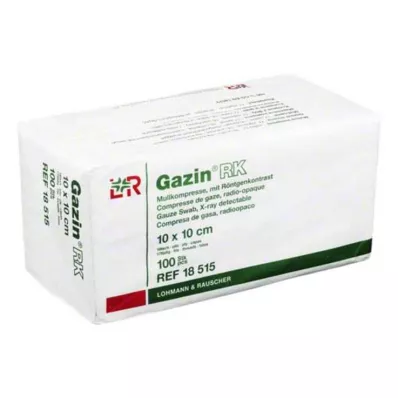 GAZIN Gaaskompres 10x10 cm niet-steriel 16-voudig RK, 100 st GAZIN Gaaskompres 10x10 cm niet-steriel 16-voudig RK, 100 st