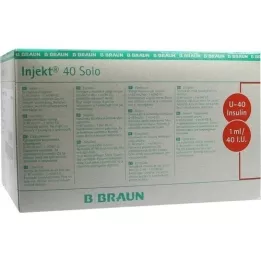 INJEKT Solo-insulinespuit 1ml U40, 100X1ml