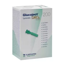 GLUCOJECT Lancetten PLUS 33 G, 200 stuks