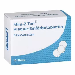 MIRA 2 Tone Plaque-kleurtabletten, 10 stuks