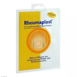 RHEUMAPLAST 4,8 mg medicinale pleister, 2 stuks