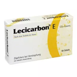 LECICARBON E CO2 Laxans zetpillen voor volwassenen, 10 stuks