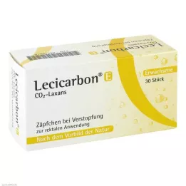LECICARBON E CO2 Laxans zetpillen voor volwassenen, 30 stuks