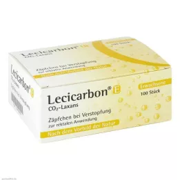 LECICARBON E CO2 Laxans zetpillen voor volwassenen, 100 stuks