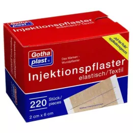 GOTHAPLAST Injectiepleister 2x6 cm, 220 stuks