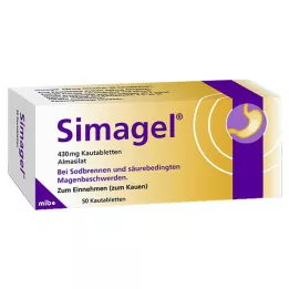SIMAGEL Kauwtabletten, 50 stuks