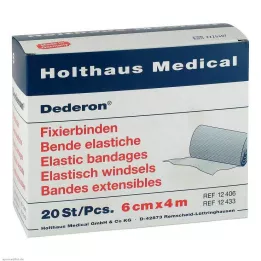DEDERON Fixatieverbanden 6 cmx4 m, 20 stuks