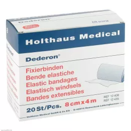 DEDERON Fixatieverbanden 8 cmx4 m, 20 stuks