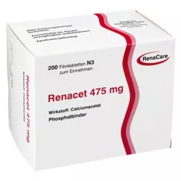 RENACET 475 mg Film -gecoate tablets, 200 st