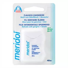MERIDOL Flausch tandzijde gewaxt, 40 m
