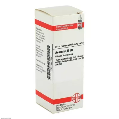AESCULUS D 30 Verdunning, 20 ml AESCULUS D 30 Verdunning, 20 ml