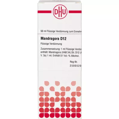 MANDRAGORA D 12 Verdunning, 50 ml