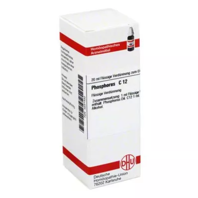 PHOSPHORUS C 12 Verdunning, 20 ml PHOSPHORUS C 12 Verdunning, 20 ml