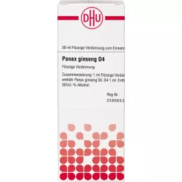 PANAX GINSENG D 4 verdunning, 50 ml