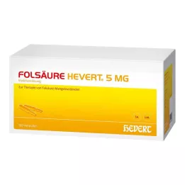 FOLSÄURE HEVERT 5 mg ampullen, 100 stuks