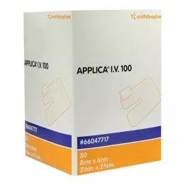 APPLICA I.V.100 canulepleister met absorberend kussentje, 50 stuks