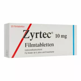 ZYRTEC Filmomhulde tabletten, 20 stuks