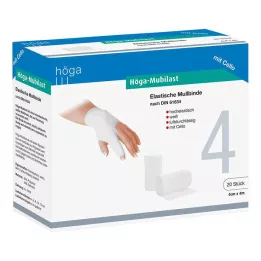 HÖGA-MUBILAST Fixatieverband 4 cmx4 m met cellofaan, 1 st