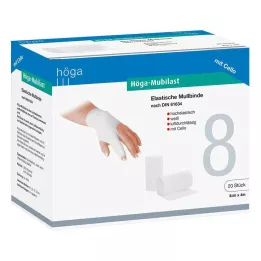 HÖGA-MUBILAST Fixatieverband 8 cmx4 m met cellofaan, 1 st