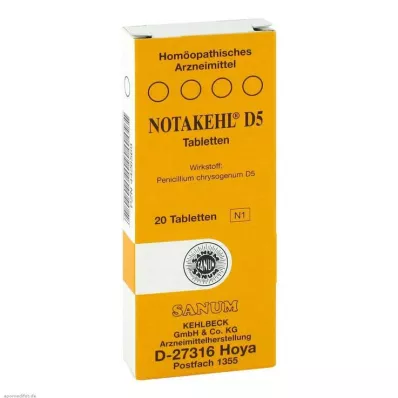 NOTAKEHL D 5 tabletten, 20 stuks