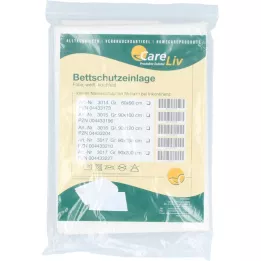 BETTSCHUTZEINLAGE Folie 90x120 cm wit, 1 stuk