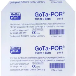 Gota-Por wondpleister steriel 80x100 mm, 1 st