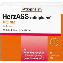Herzass- ratiopharm 100 mg tabletten, 50 st