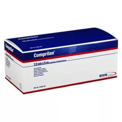 COMPRILAN elastisch verband 12 cmx5 m, 10 stuks COMPRILAN elastisch verband 12 cmx5 m, 10 stuks