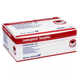 LEUKOPLAST Ziekenhuis 2,5 cm x 9,2 m, 12 stuks