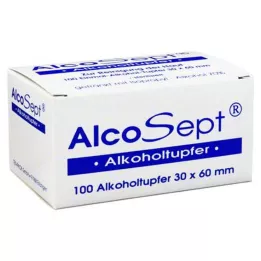 ALKOHOLTUPFER Alcosept, 100 stuks