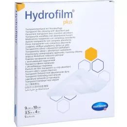 HYDROFILM plus transparante associatie 9x10 cm, 5 st