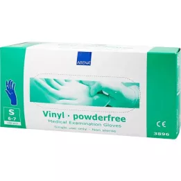 VINYL Handschoenen poedervrij klein blauw, 100 st